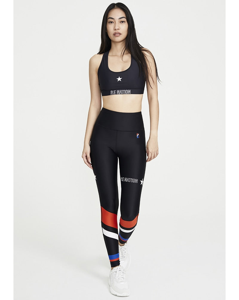 PE Nation Circuit Racer Legging - Womens - Multi - Activewear - Bottoms - Dancewear Centre Canada