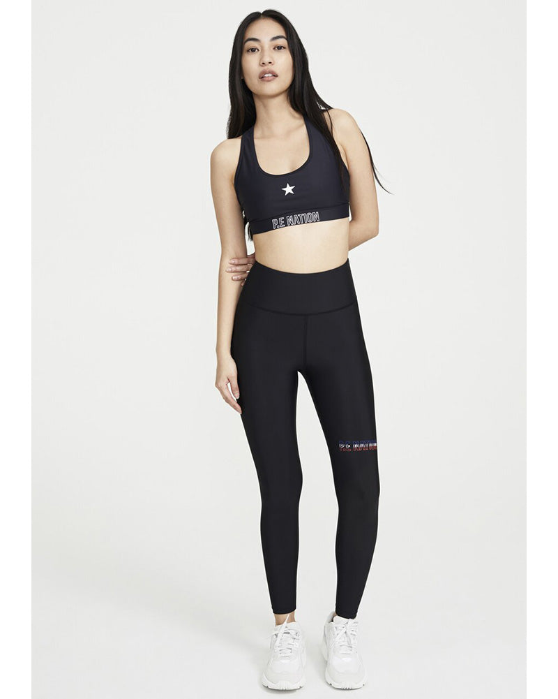 PE Nation Circuit Racer Sports Bra - Womens - Black - Activewear - Tops - Dancewear Centre Canada