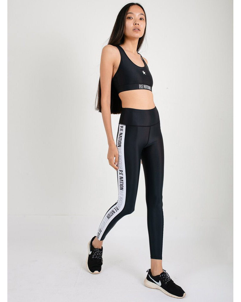 PE Nation Free Throw Legging - Womens - Black - Activewear - Bottoms - Dancewear Centre Canada