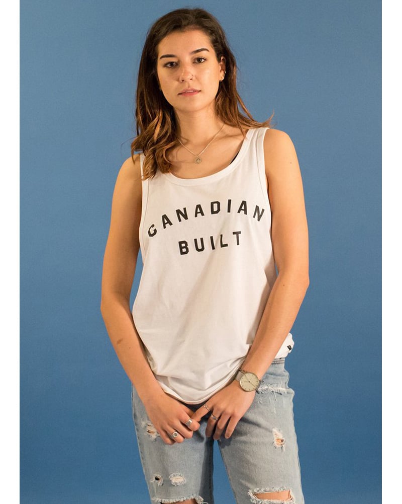 Peace Collective Canadian Built Tank Top - Womens - White - Activewear - Tops - Dancewear Centre Canada
