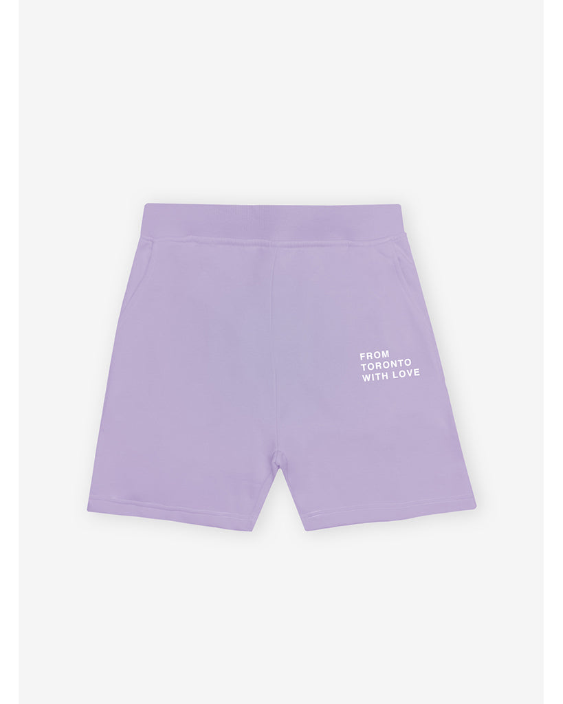 Peace Collective From Toronto With Love Fleece Shorts - Womens - Lavender - Activewear - Bottoms - Dancewear Centre Canada