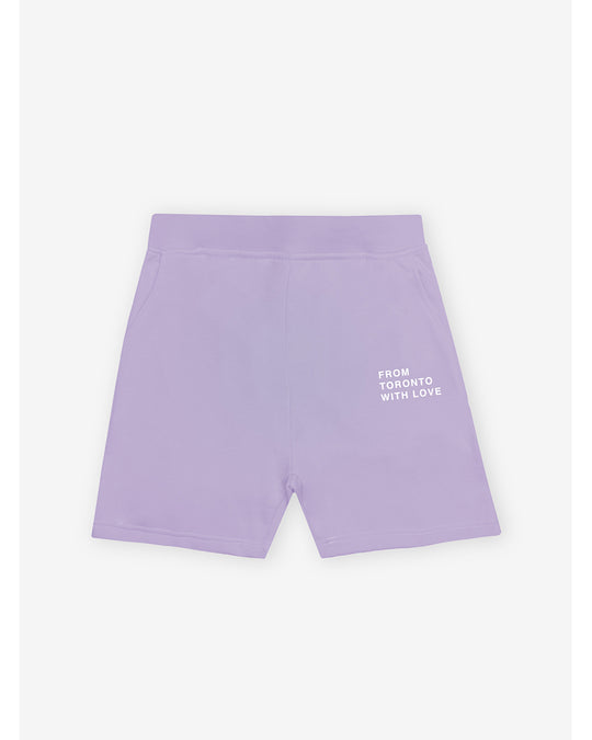 Peace Collective From Toronto With Love Fleece Shorts - Womens - Lavender