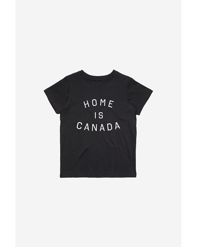 Peace Collective Home is Canada T Shirt - Girls/Boys - Black - Activewear - Tops - Dancewear Centre Canada
