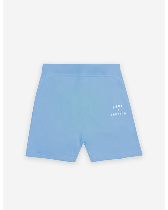 Peace Collective Home is Toronto Crescent Fleece Shorts - Womens - Vista Blue