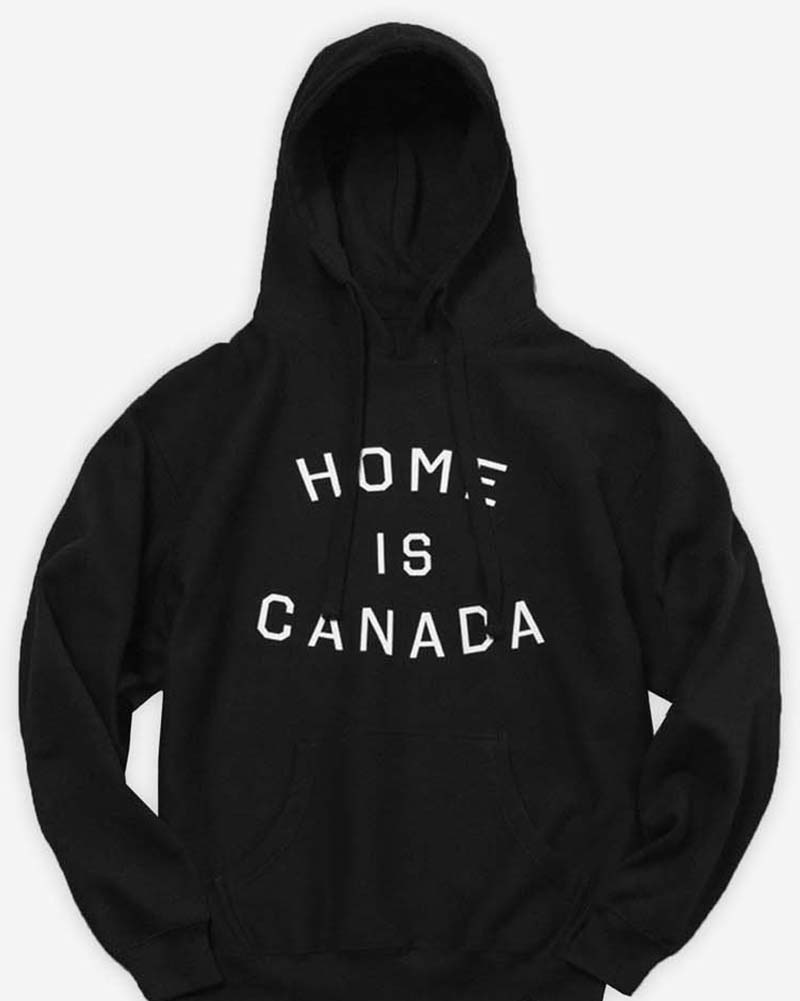 Peace Collective Home Is Canada Hoodie Sweatshirt Womens Black