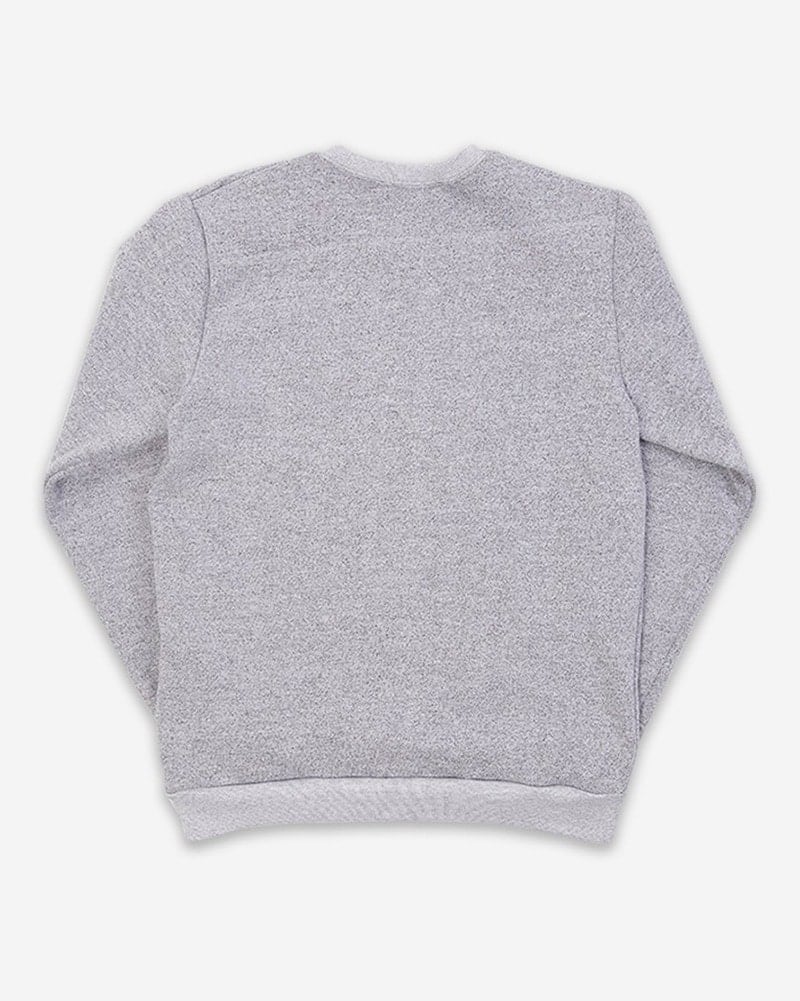 Grey crew neck sweater clearance