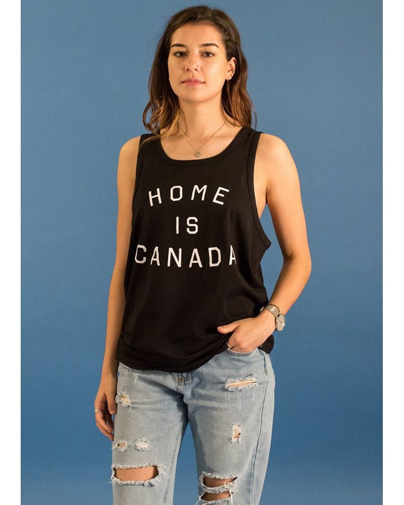 Peace Collective Home Is Canada Tank Top - Womens/Mens - Black - Activewear - Tops - Dancewear Centre Canada