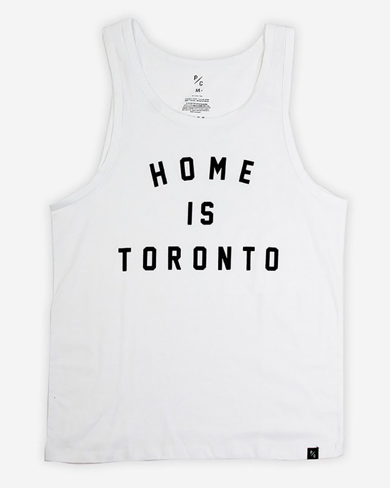 Peace Collective Home Is Toronto Varsity Tank Top - Womens/Mens - White - Activewear - Tops - Dancewear Centre Canada