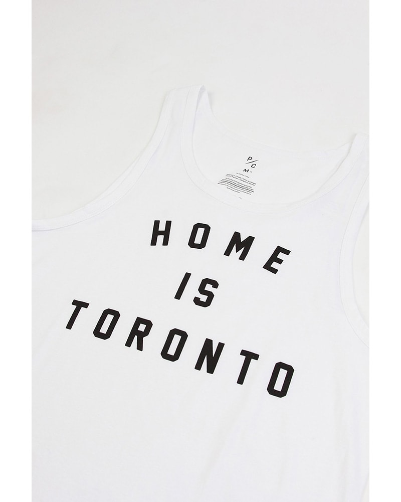 Peace Collective Home Is Toronto Varsity Tank Top - Womens/Mens - White - Activewear - Tops - Dancewear Centre Canada