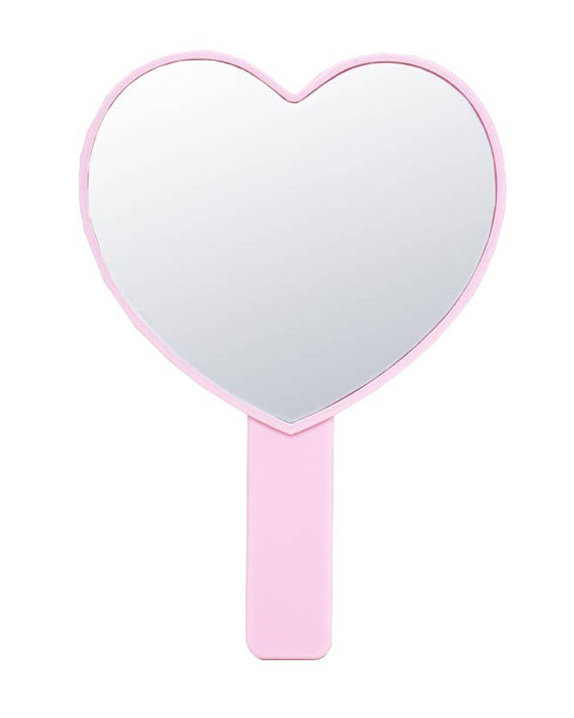 Pineapple Beauty Beauty Creations Pink Heart Handheld Mirror