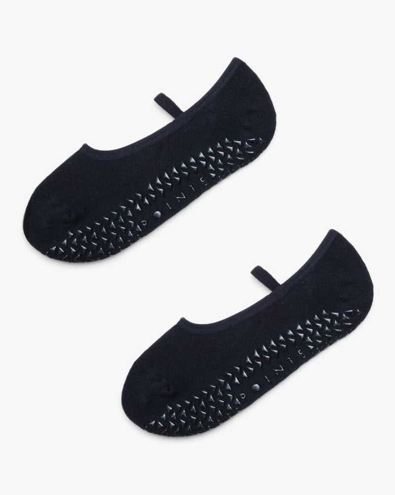 Pointe Studio Karina Grip Strap Sock - Womens - Black - Dancewear - Socks - Dancewear Centre Canada