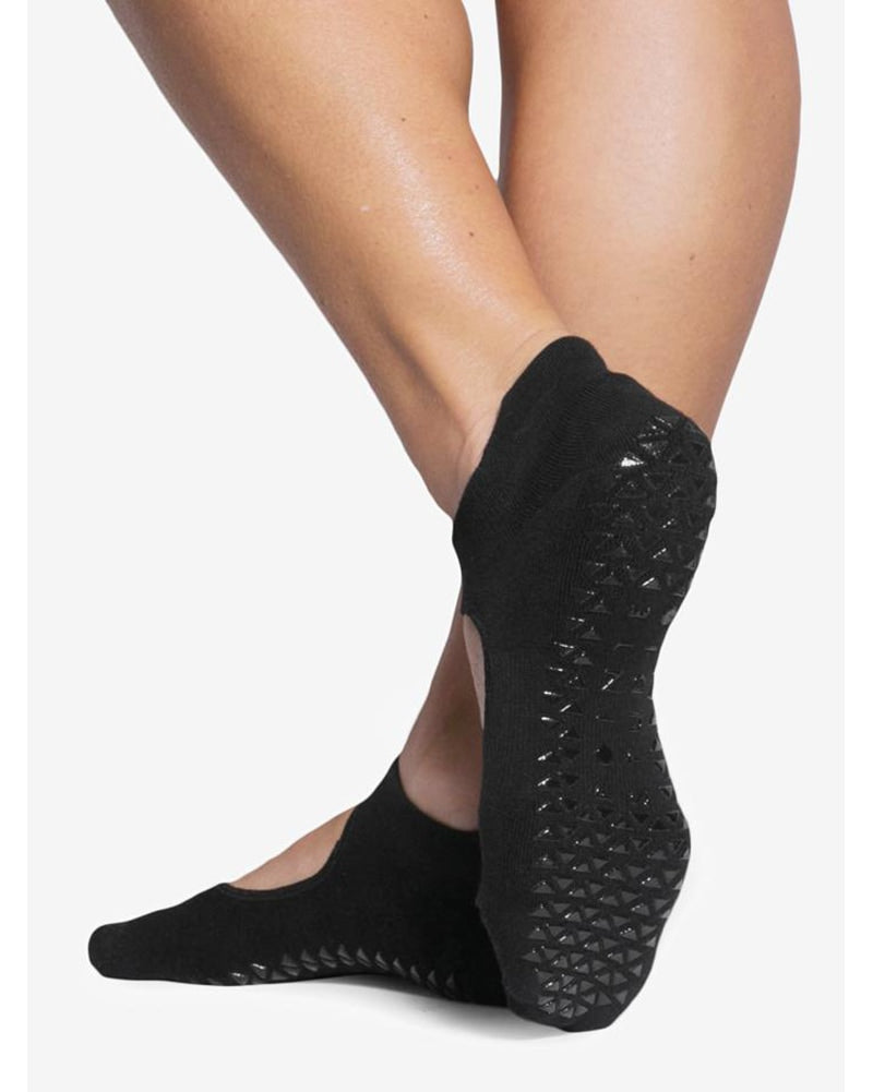 Pointe Studio Josie Grip Strap Sock - Womens - Black - Dancewear - Socks - Dancewear Centre Canada