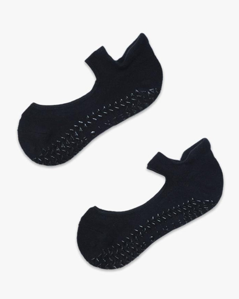 Pointe Studio Josie Grip Strap Sock - Womens - Black - Dancewear - Socks - Dancewear Centre Canada