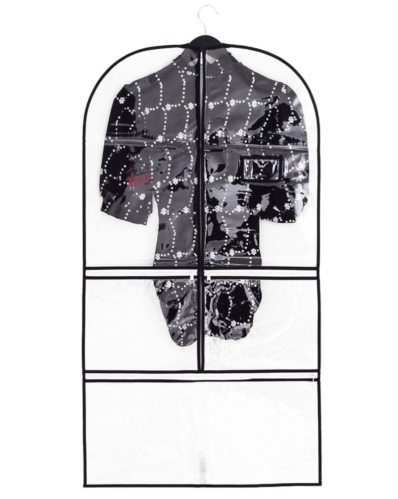 Rac n Roll Full Length Clear Vinyl/Woven Garment Bag With Pockets - Accessories - Dance Bags - Dancewear Centre Canada