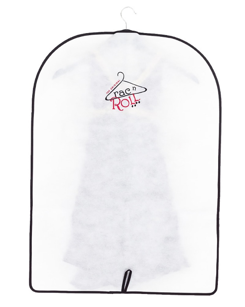 Rac n Roll Half Length Clear Vinyl/Woven Garment Bag With Pockets - Accessories - Dance Bags - Dancewear Centre Canada