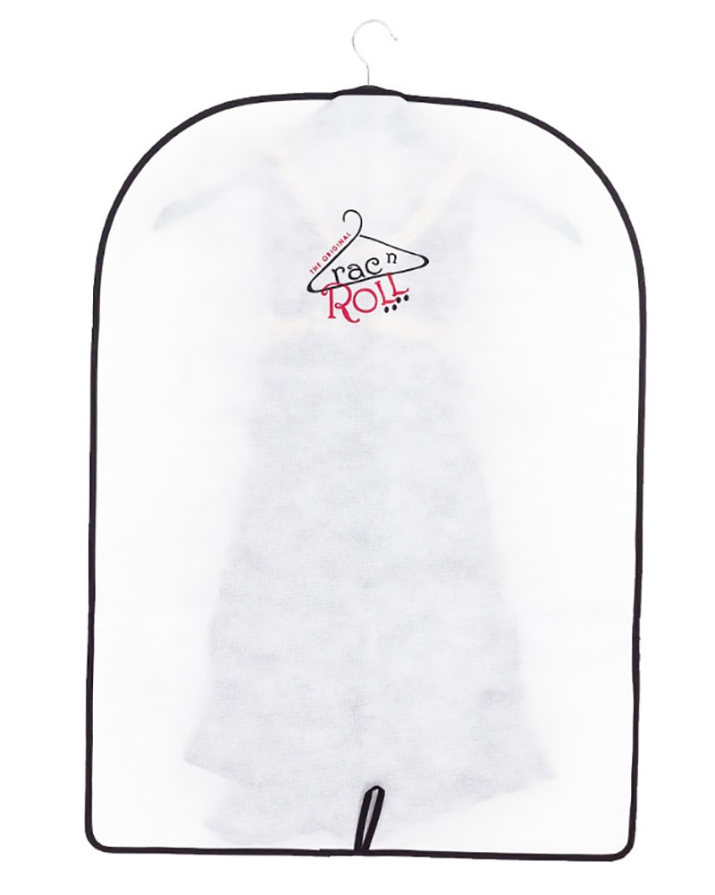 Rac n Roll Half Length Clear Vinyl/Woven Garment Bag With Pockets
