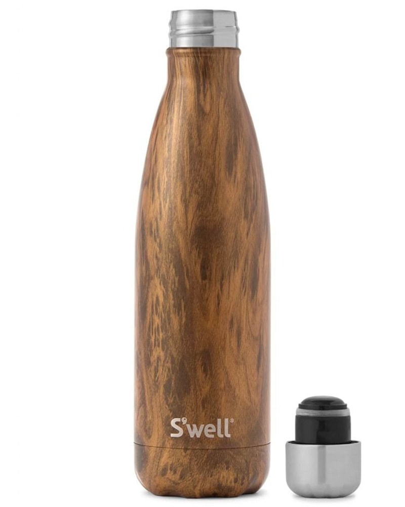 S&#39;well Wood Collection Water Bottle 500 ml - Teakwood Print - Accessories - Water Bottles - Dancewear Centre Canada