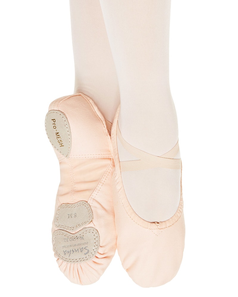 Sansha Pro Mesh Vegan Canvas Split Sole Ballet Slippers - 332V Womens - Dance Shoes - Ballet Slippers - Dancewear Centre Canada