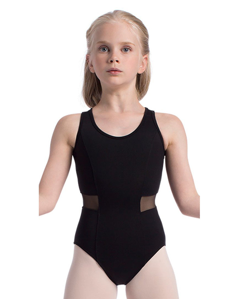 So Danca Eva Mesh Cut Out Tank Leotard - SL134 Girls - Dancewear