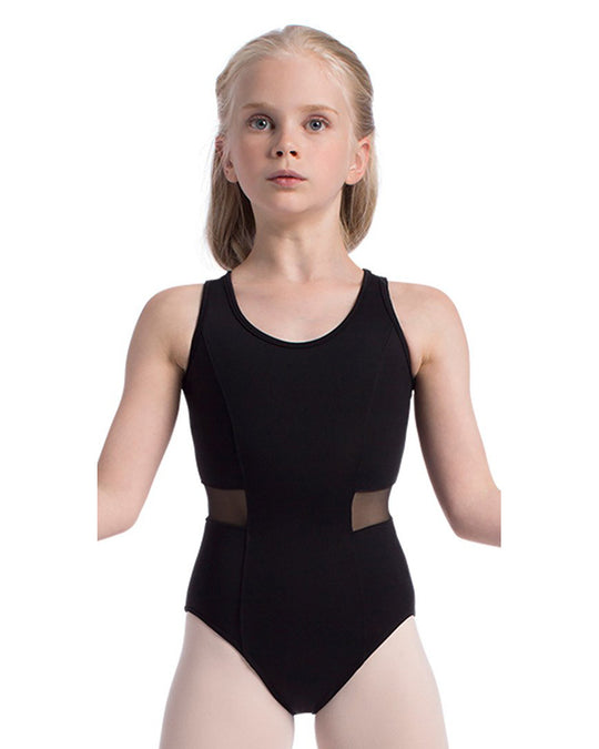So Danca Eva Mesh Cut Out Tank Leotard - SL134 Girls