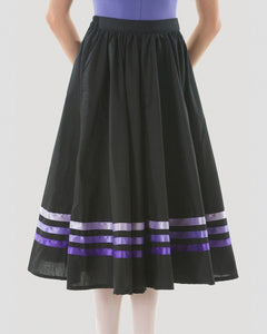 Sonata Royal Academy of Dance Character Skirt With Purple Ribbons Girls