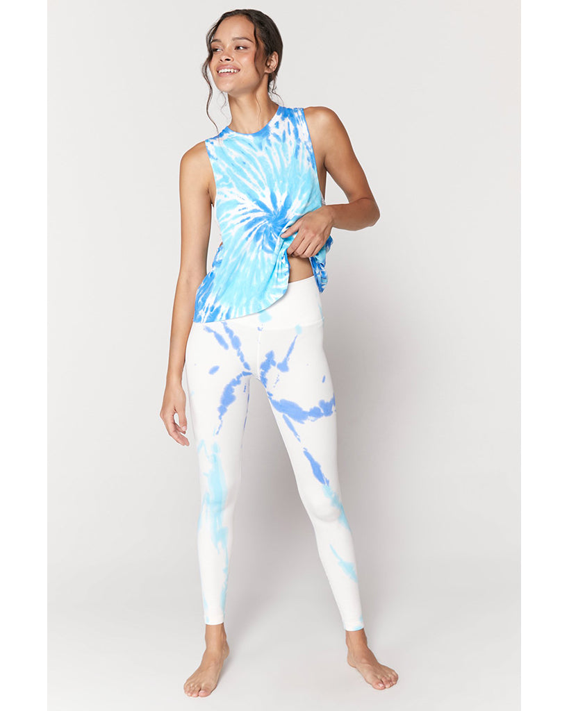 Spiritual Gangster Active Flow Tank Top - SP13611019 - Womens - Aruba Tie Dye - Activewear - Tops - Dancewear Centre Canada