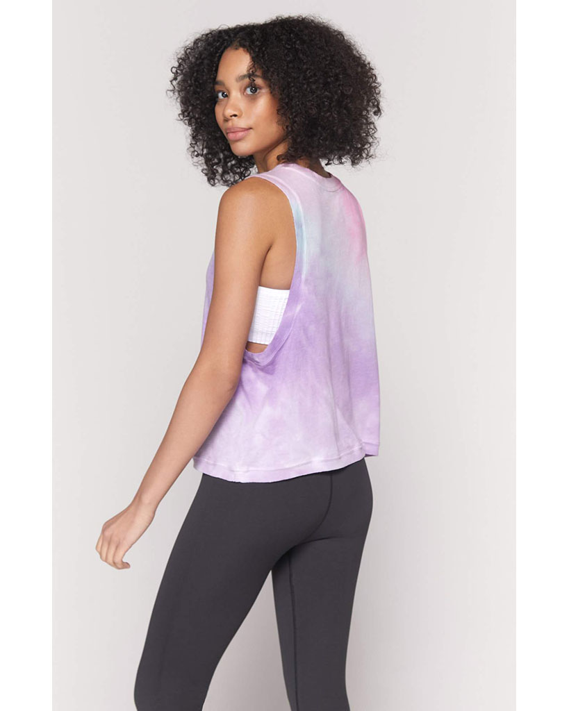 Spiritual Gangster Balance Tank - FA10411016 - Womens - Watercolour Wash Tie Dye - Activewear - Tops - Dancewear Centre Canada