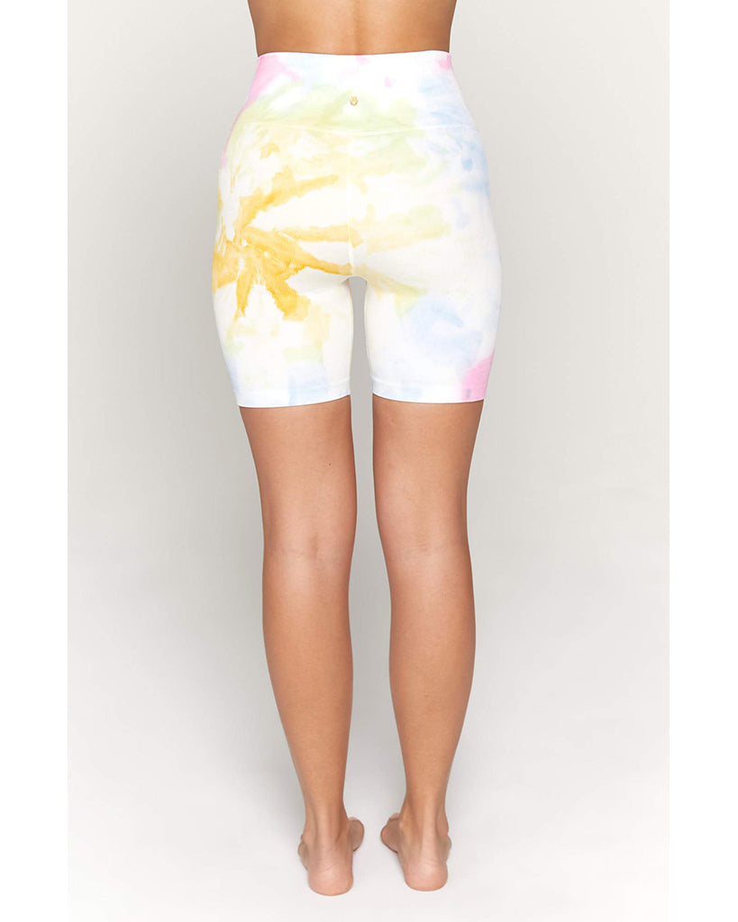 Spiritual Gangster Biker Shorts - SU13608002 - Womens - Sunny Days Swirl Tie Dye - Activewear - Bottoms - Dancewear Centre Canada