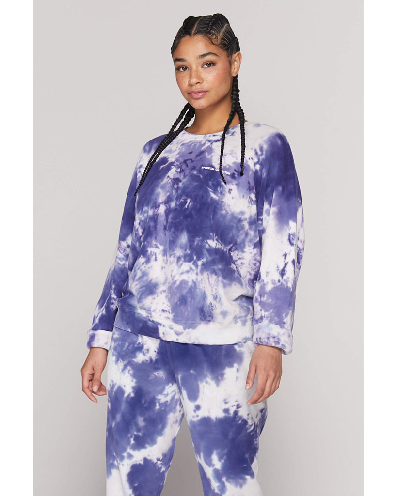 Spiritual Gangster Bridget Raglan Pullover - FA10417008 - Womens - Wildflower Tie Dye - Activewear - Tops - Dancewear Centre Canada