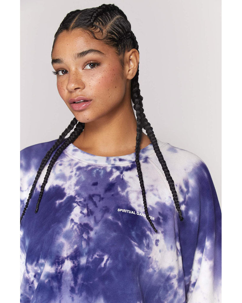 Spiritual Gangster Bridget Raglan Pullover - FA10417008 - Womens - Wildflower Tie Dye - Activewear - Tops - Dancewear Centre Canada