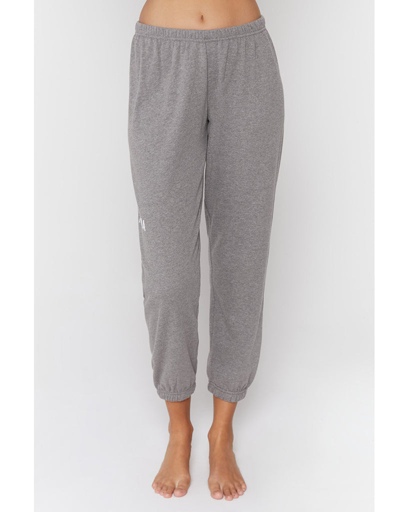 Spiritual Gangster Good Karma Perfect Vintage Terry Sweatpants - Womens - Heather Grey - Activewear - Bottoms - Dancewear Centre Canada