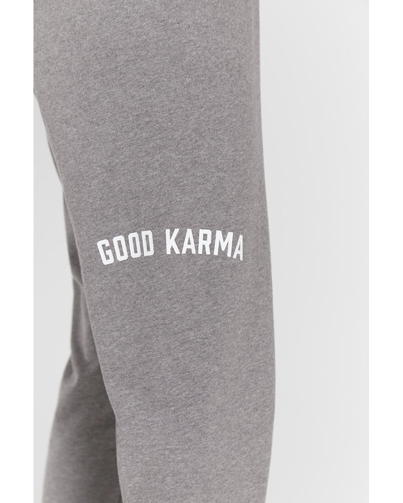Spiritual Gangster Good Karma Perfect Vintage Terry Sweatpants - Womens - Heather Grey - Activewear - Bottoms - Dancewear Centre Canada