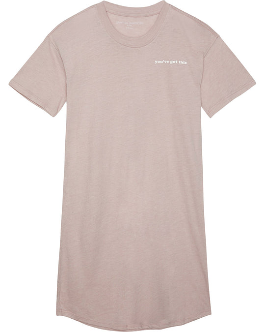 Spiritual Gangster Got This Tee Dress - Girls - Rose Quartz