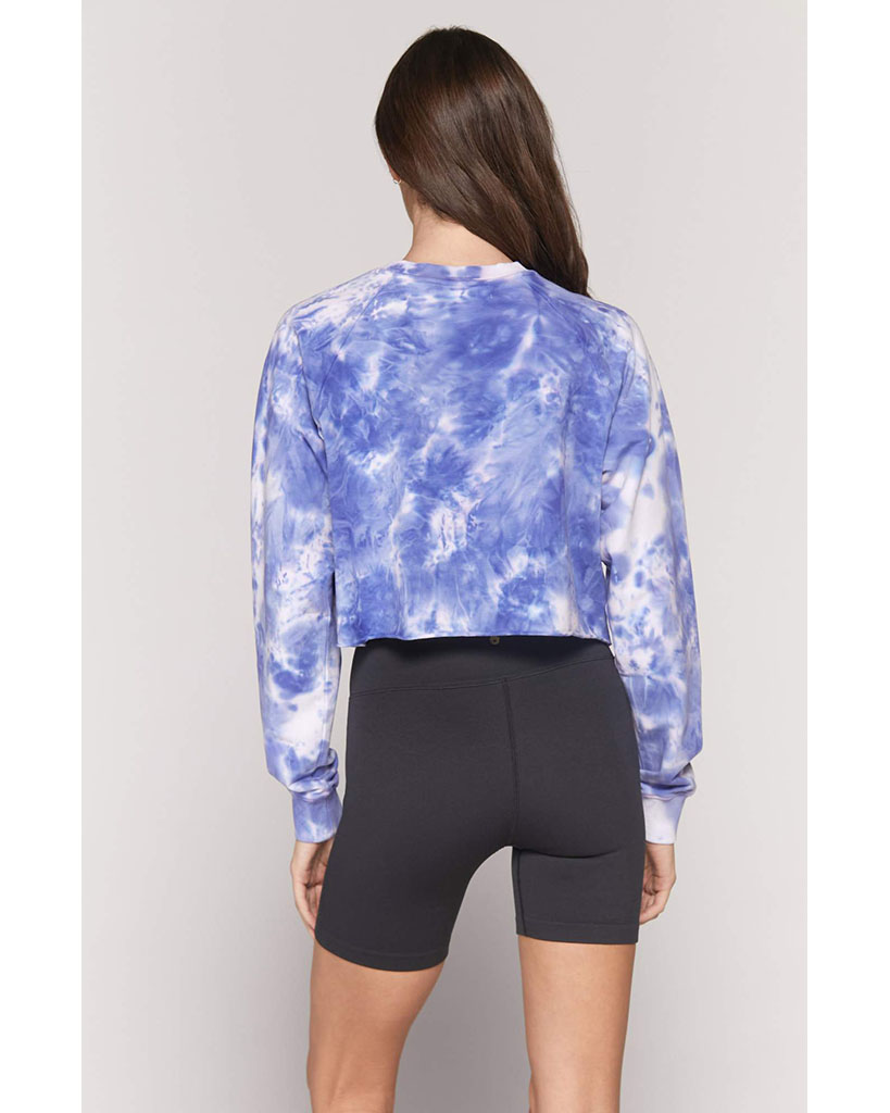 Spiritual Gangster Izzy Crop Crew Sweatshirt - FA10417031 - Womens - Wildflower Tie Dye - Activewear - Tops - Dancewear Centre Canada