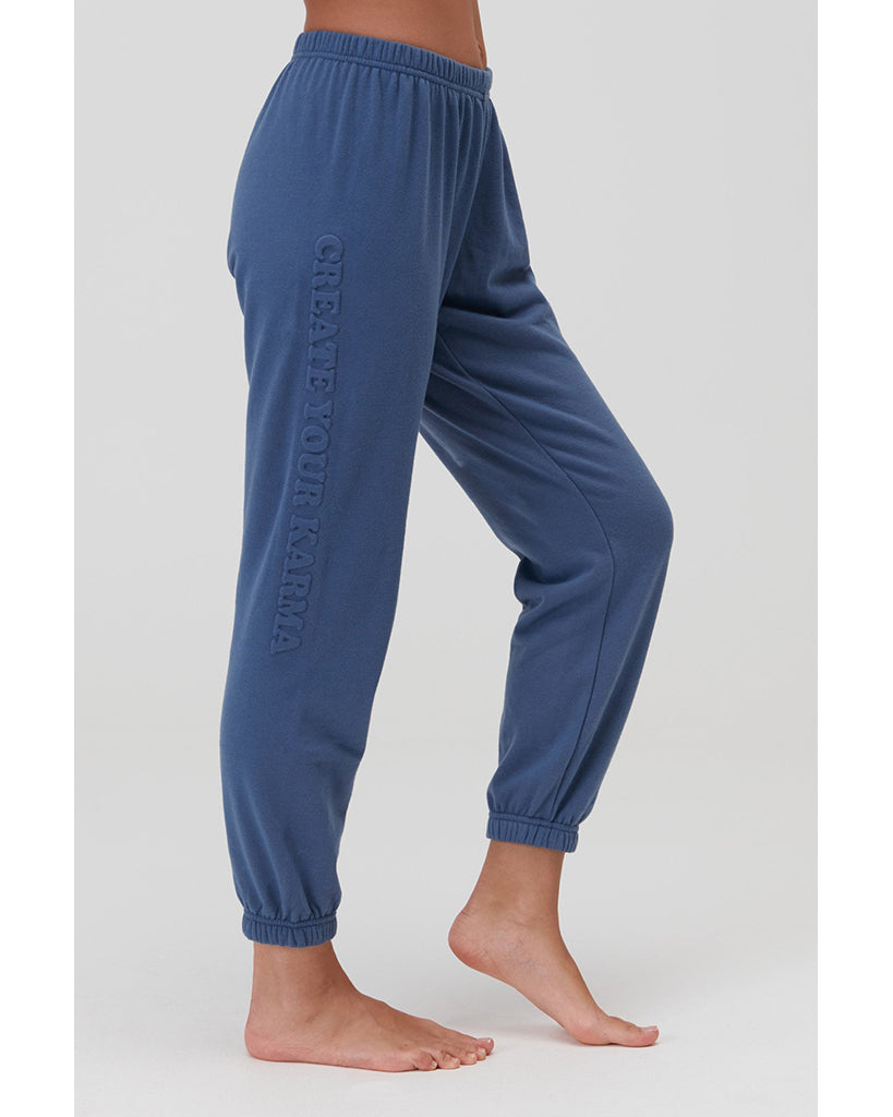 Spiritual Gangster Karma Perfect Vintage Sweatpants - HO20409010 Womens - Dusty Denim