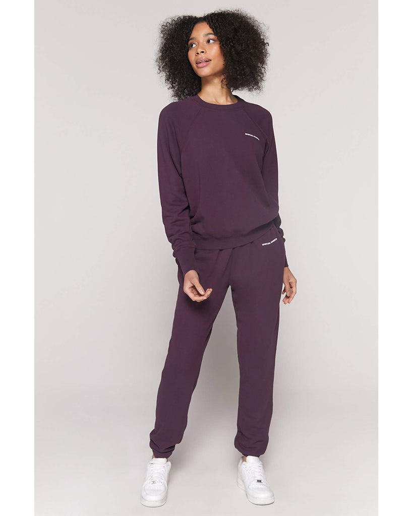 Spiritual Gangster Laguna Sweatpants - FA10409003 - Womens - Blackberry - Activewear - Bottoms - Dancewear Centre Canada