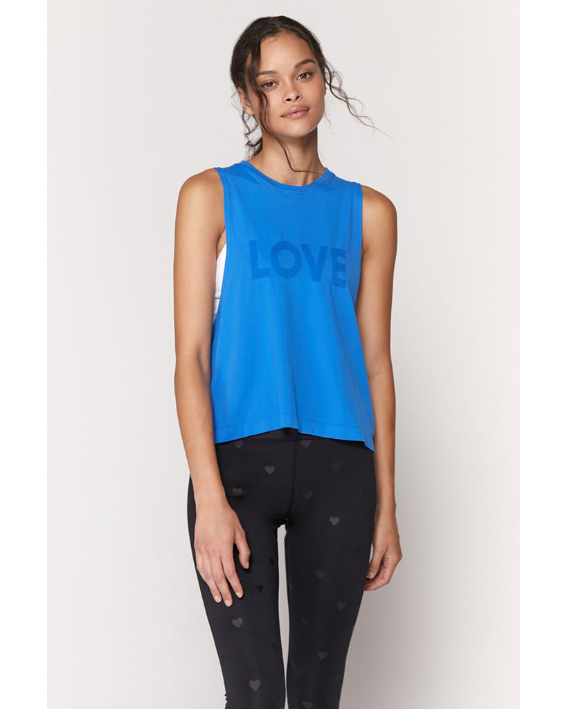 Spiritual Gangster Love Active Flow Tank - SP13611016 - Womens - Blue Paradise - Activewear - Tops - Dancewear Centre Canada