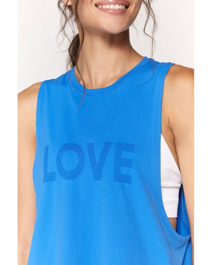Spiritual Gangster Love Active Flow Tank - SP13611016 - Womens - Blue Paradise - Activewear - Tops - Dancewear Centre Canada