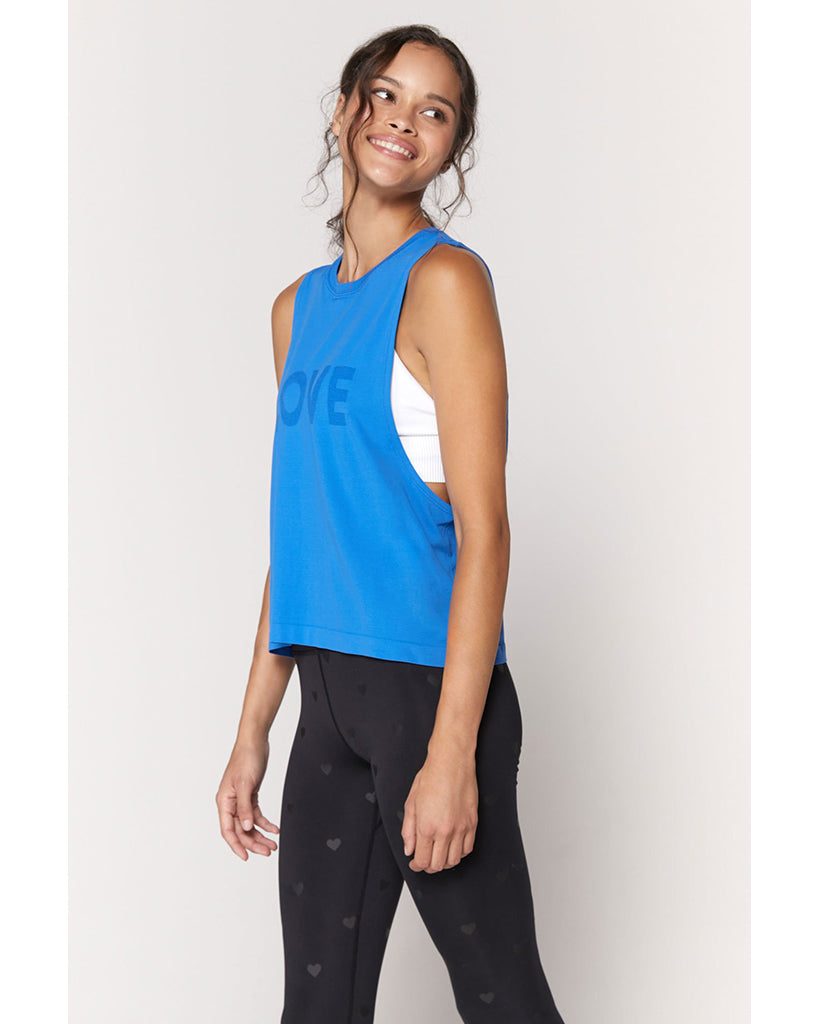 Spiritual Gangster Love Active Flow Tank - SP13611016 - Womens - Blue Paradise - Activewear - Tops - Dancewear Centre Canada