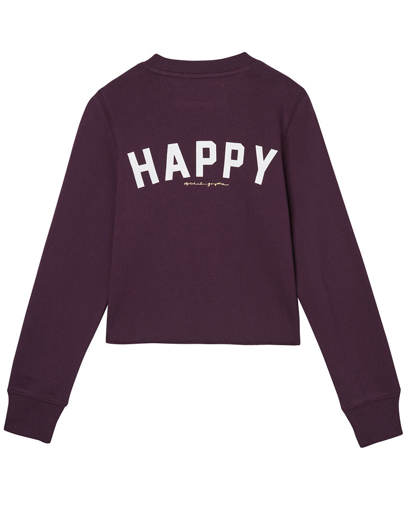 Spiritual Gangster Mazzy Pullover Sweater - Girls - Blackberry - Activewear - Tops - Dancewear Centre Canada