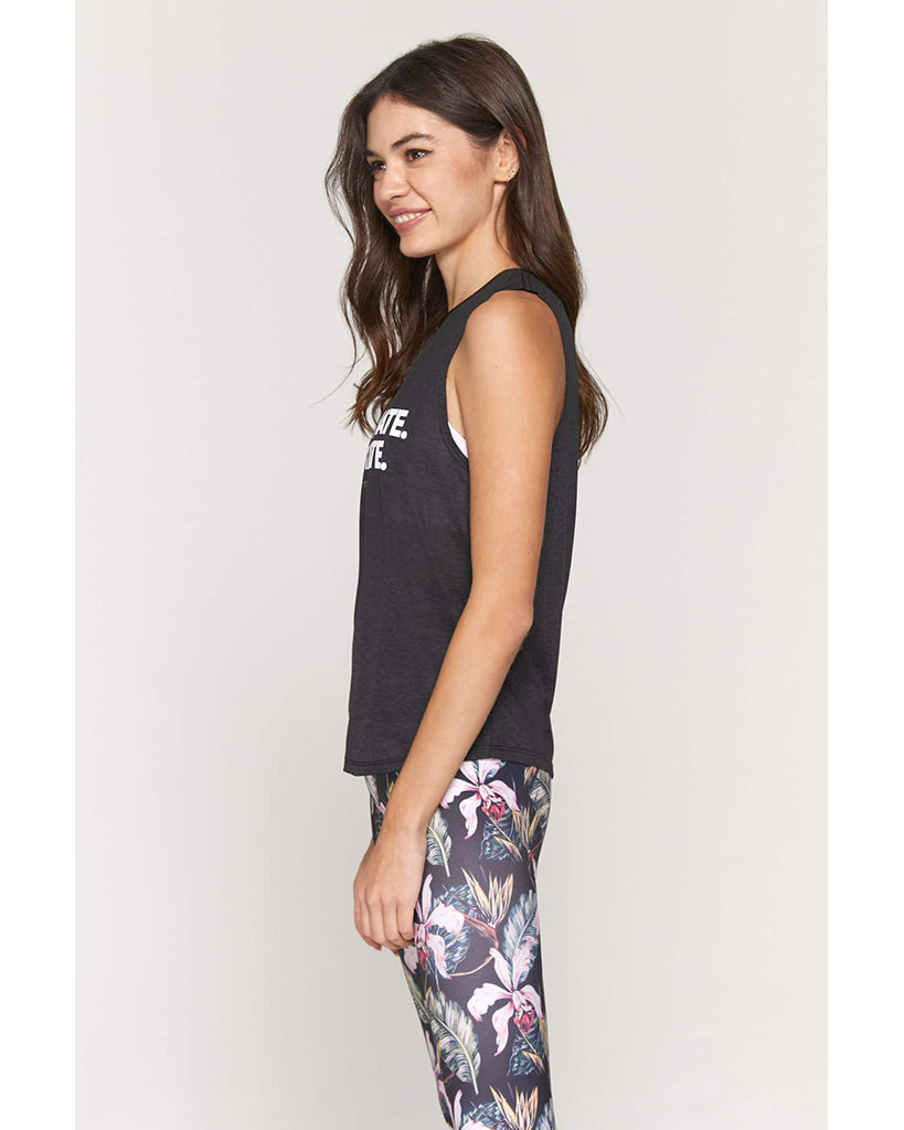 Spiritual Gangster Meditate Active Muscle Tank - SU13611006 - Womens - Black - Activewear - Tops - Dancewear Centre Canada