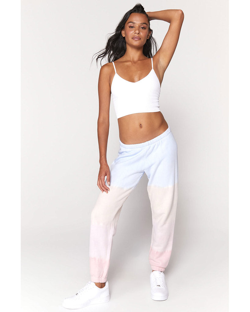 Spiritual Gangster Perfect Terry Sweatpants - SP10409004 - Womens - Seashell Tie Dye - Activewear - Bottoms - Dancewear Centre Canada