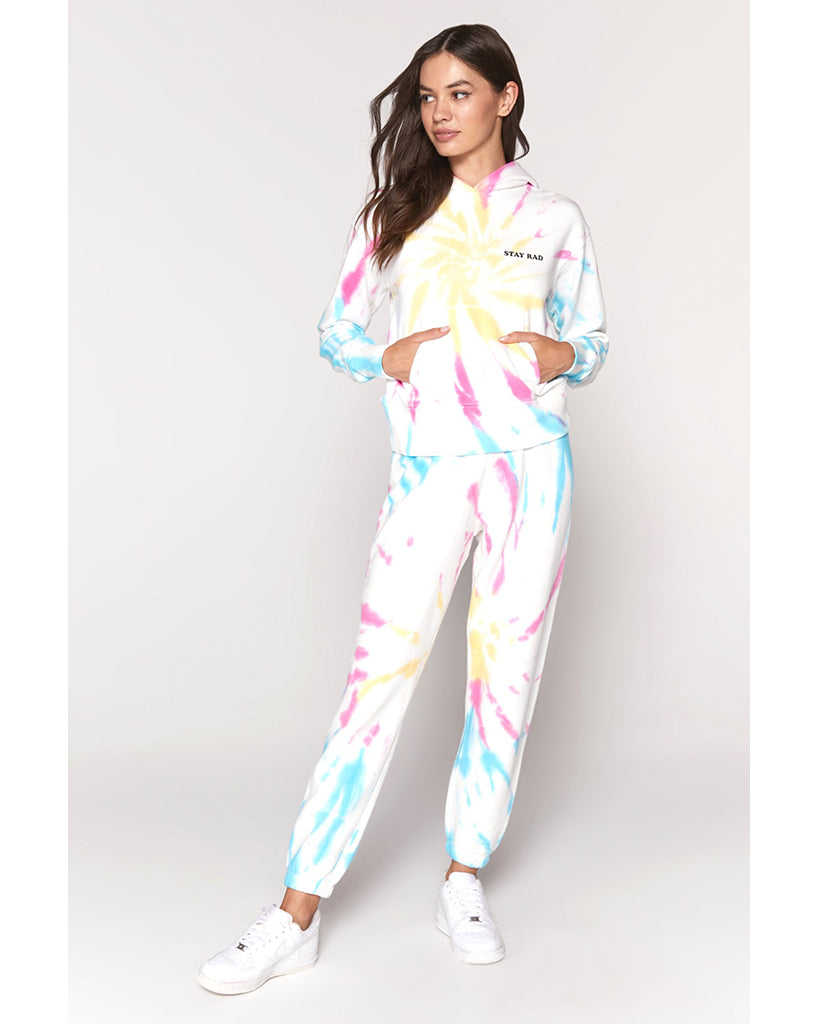 Spiritual Gangster Perfect Terry Sweatpants - SP10409005 - Womens - Sunburst Tie Dye - Activewear - Bottoms - Dancewear Centre Canada