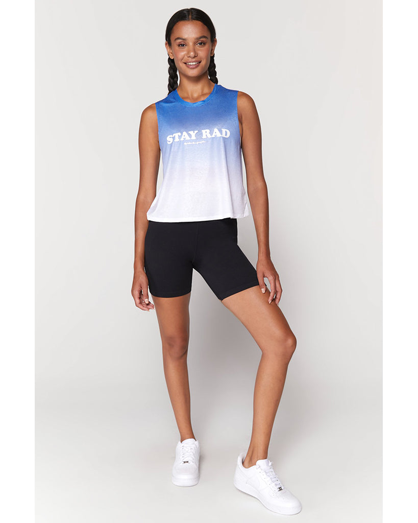 Spiritual Gangster RAD Active Crop Tank - SP13611011 - Womens - Waterfall Print - Activewear - Tops - Dancewear Centre Canada