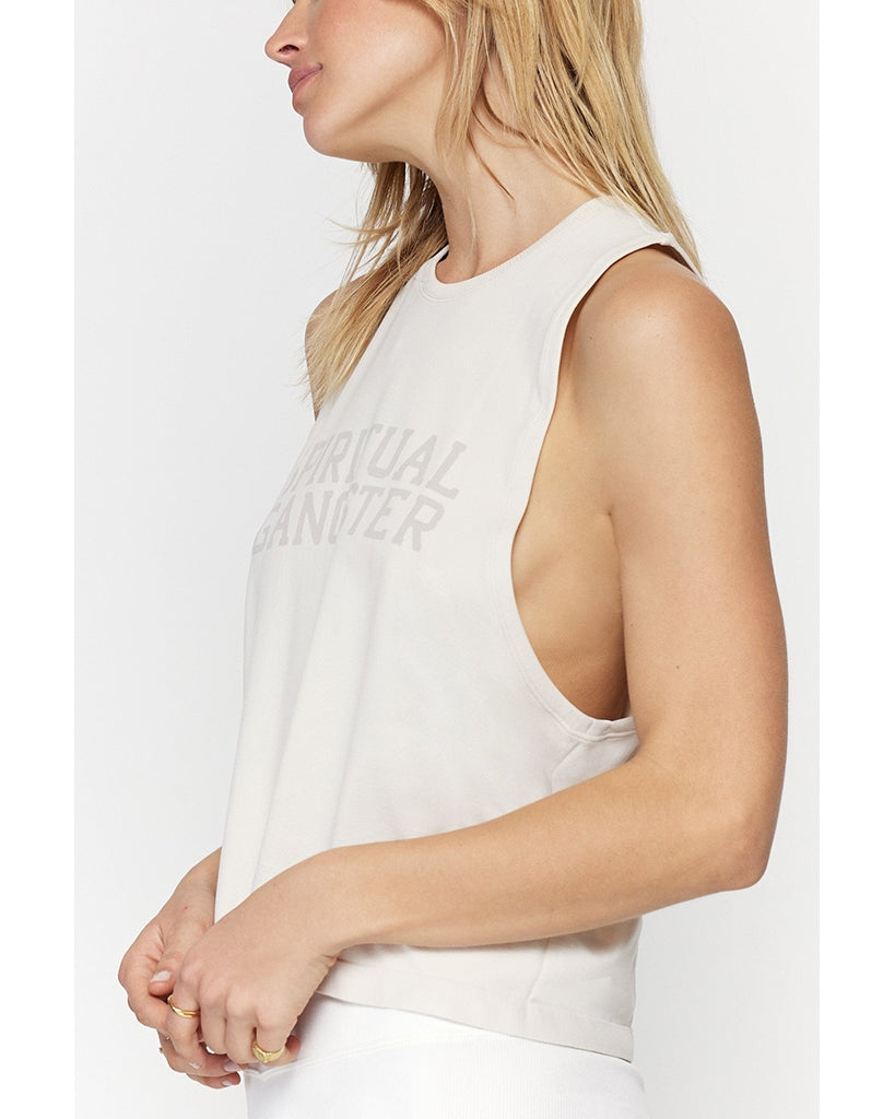 Spiritual Gangster SG Athletic Active Flow Tank Top - FP23611005 - Womens - Oatmeal