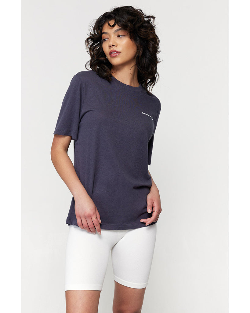 Spiritual Gangster SG Guide to Happiness Oversize T Shirt - FA20418008 - Womens - Space Blue