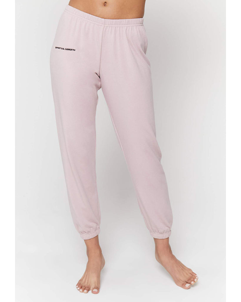 Spiritual Gangster SG Perfect Sweatpants - HO10409013 - Womens - Rose Quartz - Activewear - Bottoms - Dancewear Centre Canada