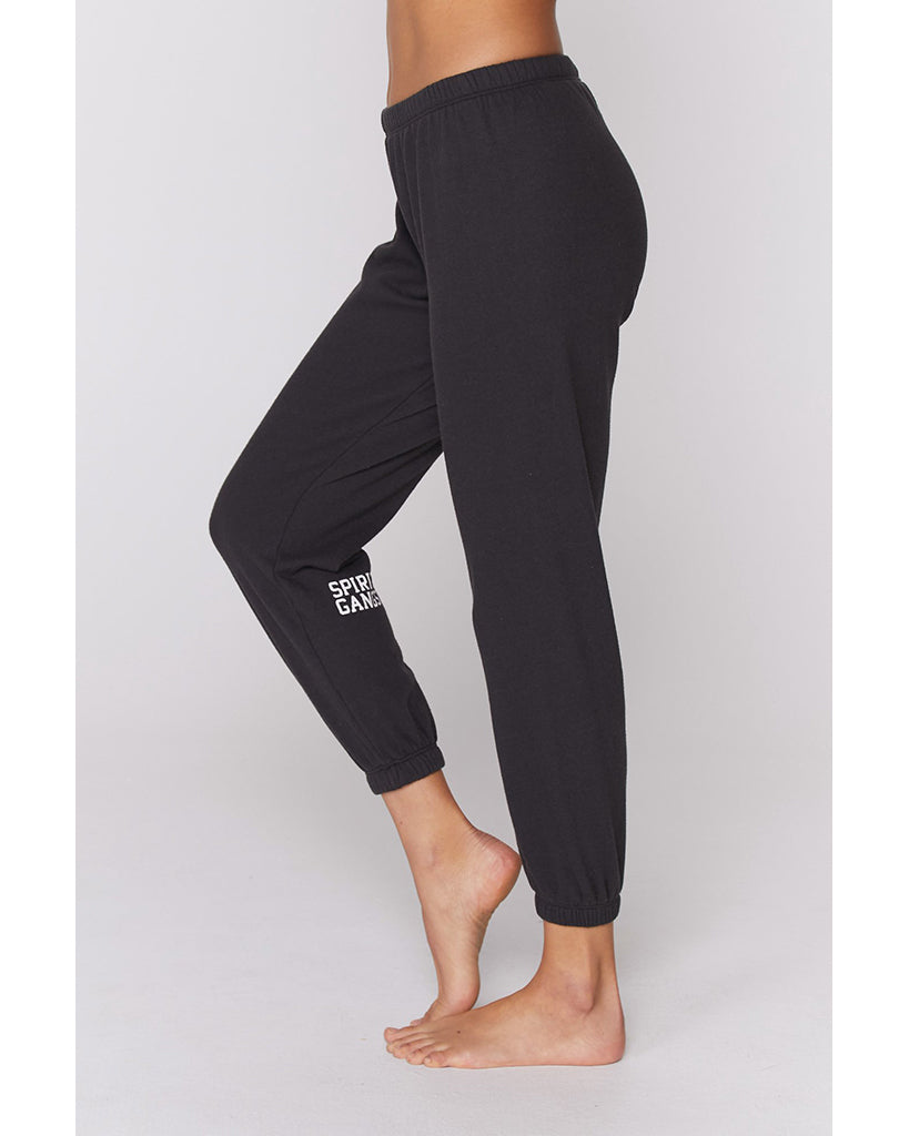 Spiritual Gangster SGV Perfect Sweatpants - CS0409002 - Womens - Vintage Black - Activewear - Bottoms - Dancewear Centre Canada