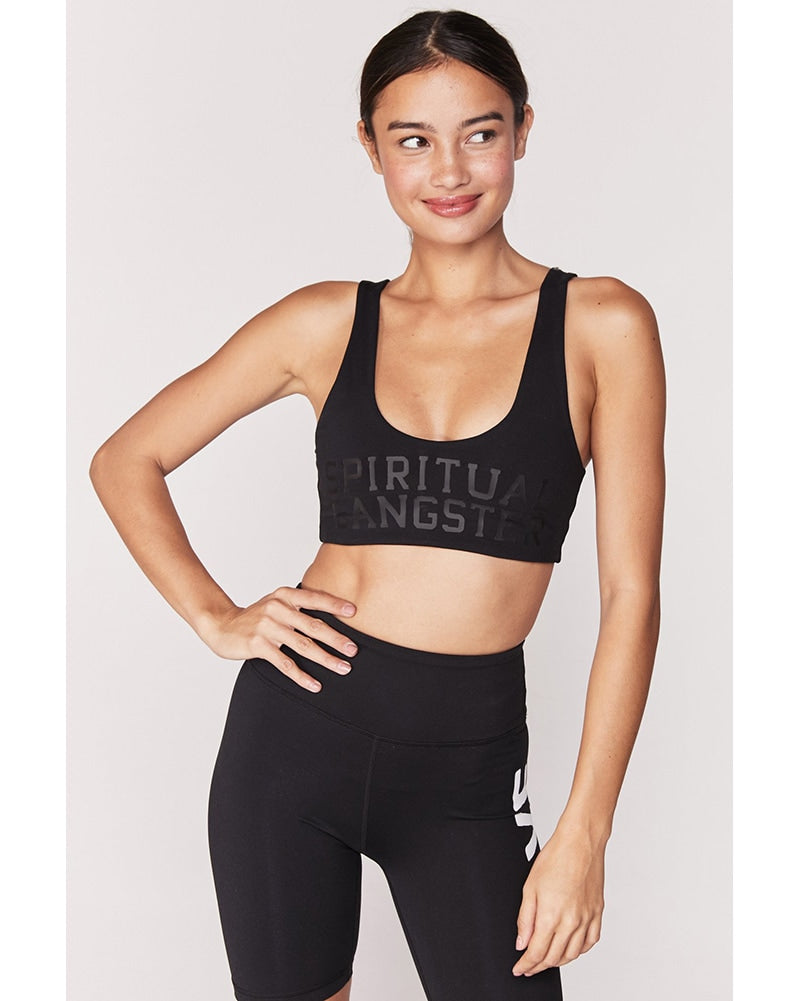 Victoria's Secret VSX Sport Sports Bra Racerback Black Womens Medium M