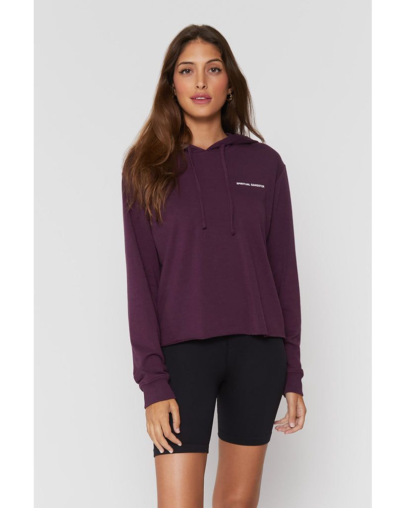 Spiritual gangster cropped hoodie online